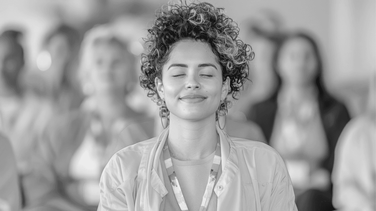 Person in a therapy session